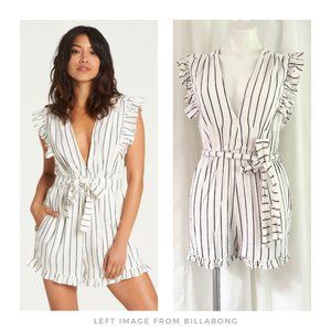 Billabong ▪ Striped Plunge Sunny Garden Summer Ruffled Romper